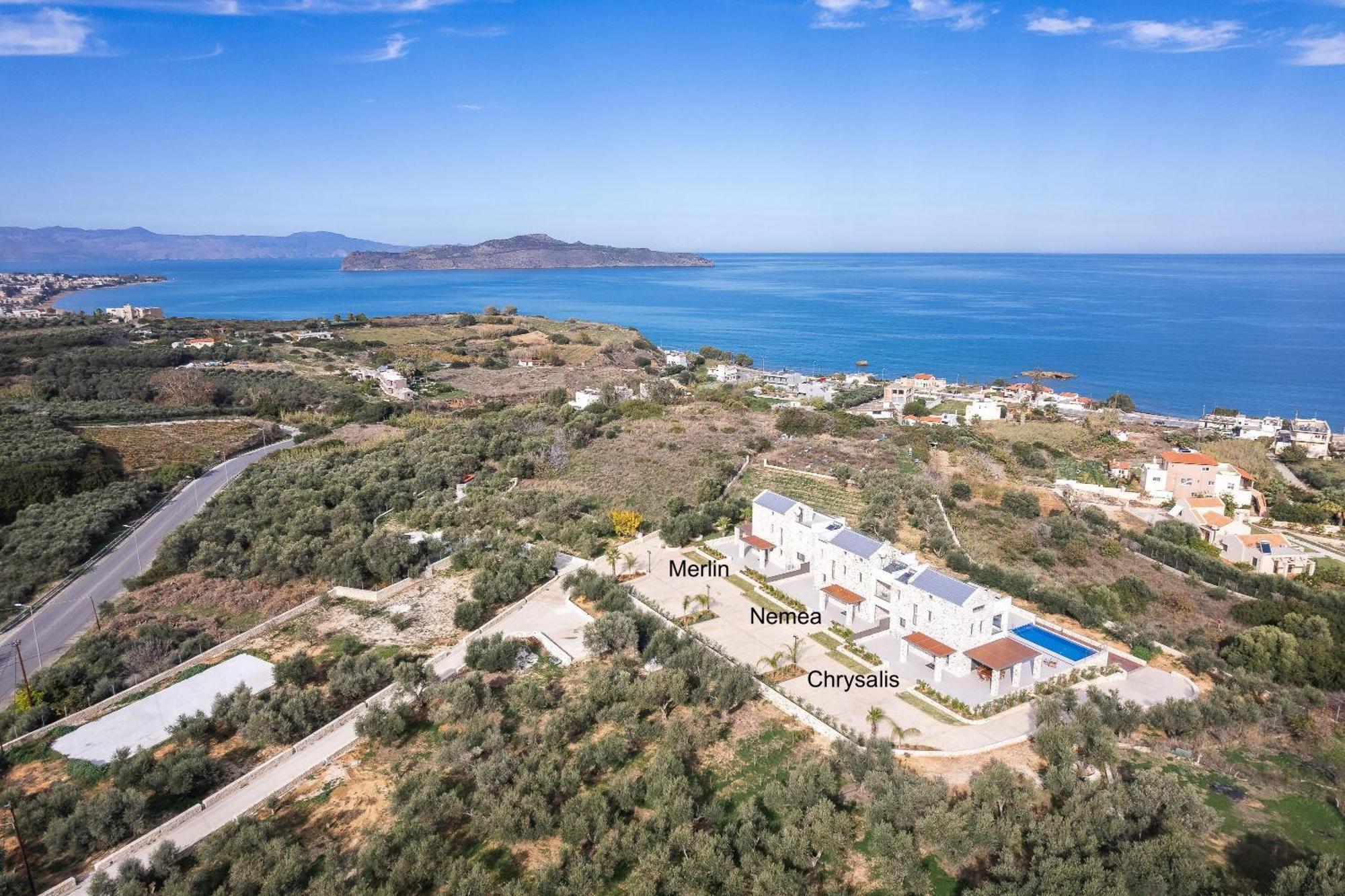 Oinolithos Luxury Villas Kalamaki Exteriör bild
